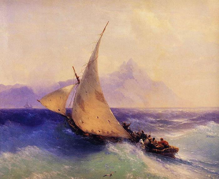 Ivan Aivazovsky Rescue at Sea oil painting image